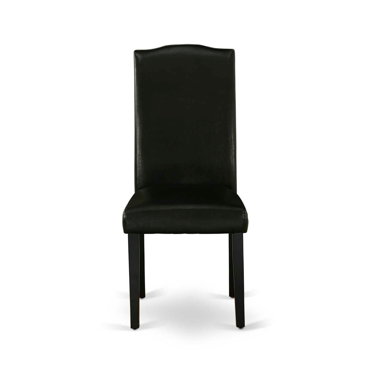 Black Faux Leather Dining Chairs Set of 2 L90142