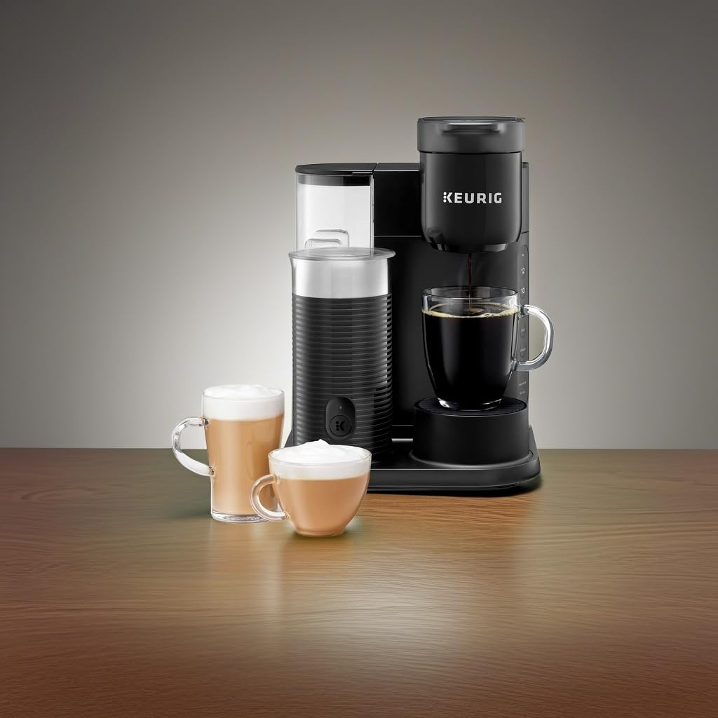Single Serve Coffee, Latte and Cappuccino Maker, Black Q3410