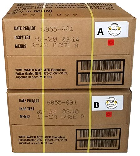 24 Meals Military Surplus Meal Ready to Eat Y20457