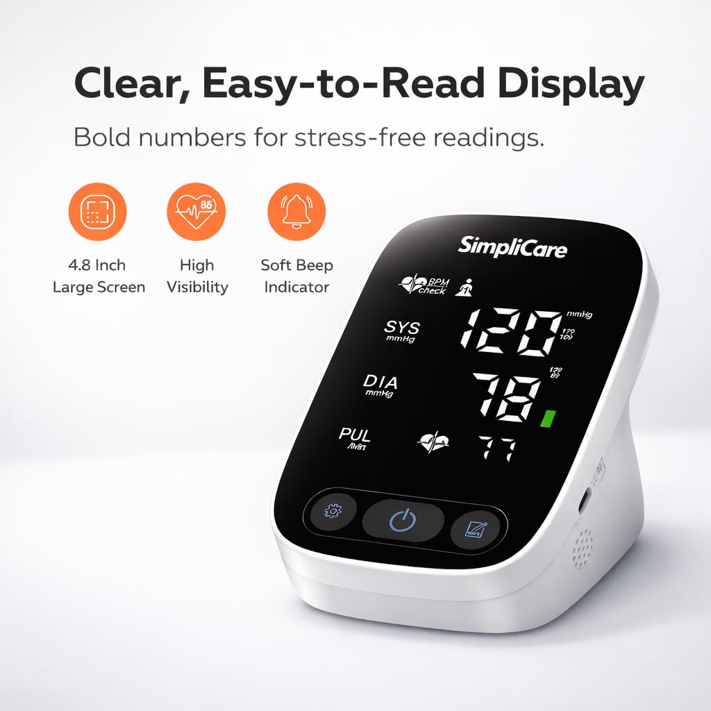 Blood Pressure Monitor with XL Cuff and LED Display H6713