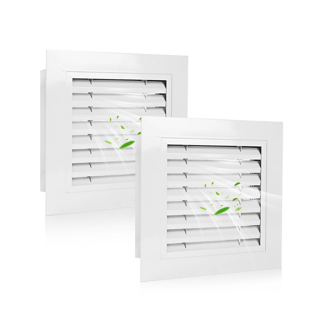 14" x 14" Aluminum Gable Vents with Screen, 2 Pack A1221