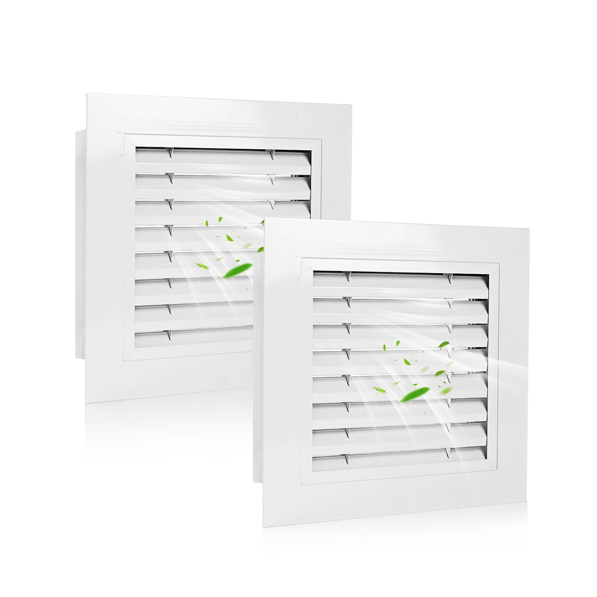 14" x 14" Aluminum Gable Vents with Screen, 2 Pack A1221