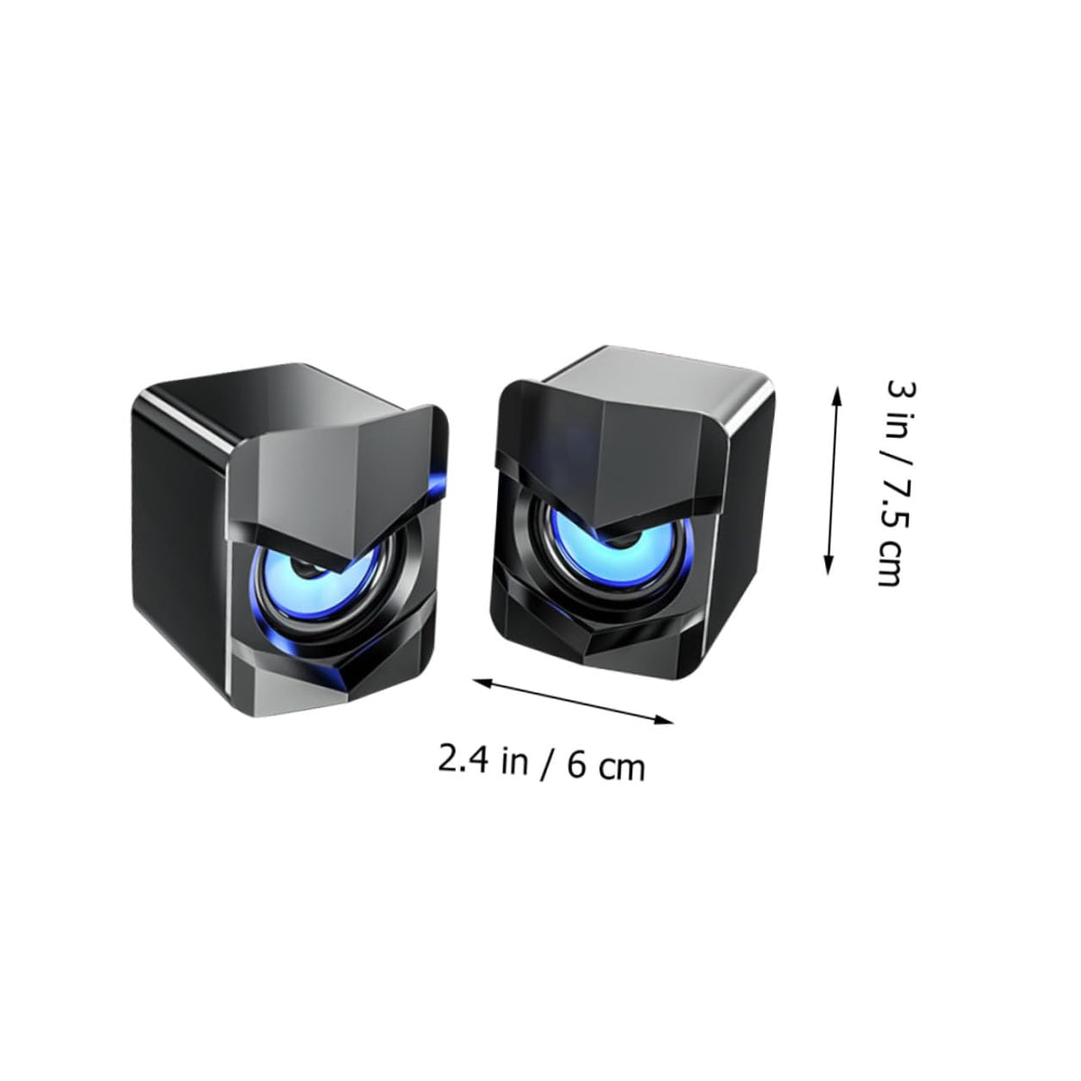 2 Pack USB Powered Mini Computer Speakers X88049