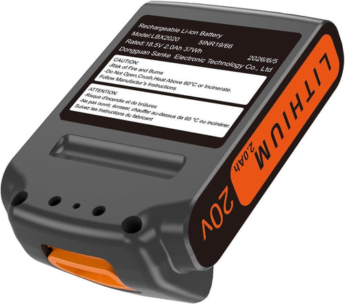 20 Volt 2.0AH Lithium-Ion Battery Replacement E3856