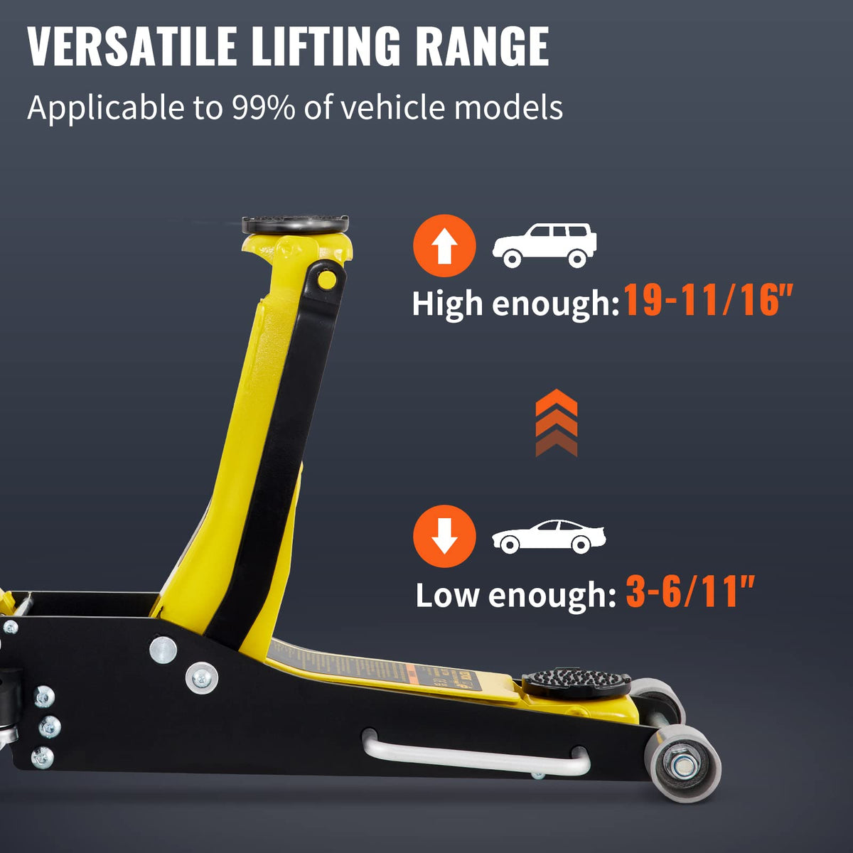 3 Ton Low Profile Aluminum Steel Floor Jack K57348