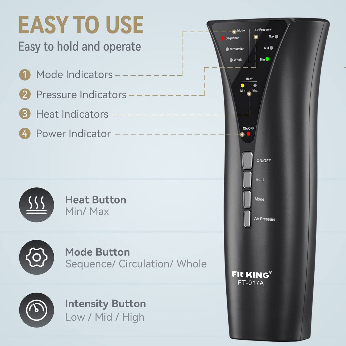 Air Compression Leg Massager with Heat U646308