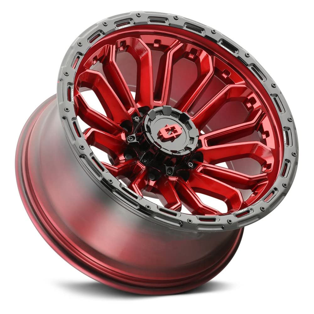 20x10 8x6.5" -25mm Red Wheel Rim V3152