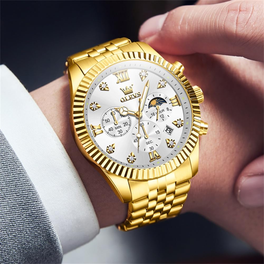 Men Quartz Stainless Steel Waterproof Luminous Watch I207