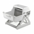 Semi-Automatic Sifting Cat Waste Pan White Gray J911