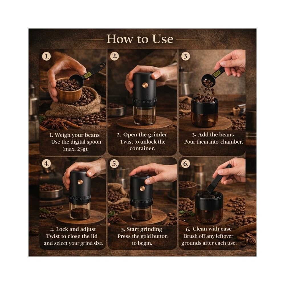 Electric Burr Coffee Grinder with 40 Grind Settings N9241