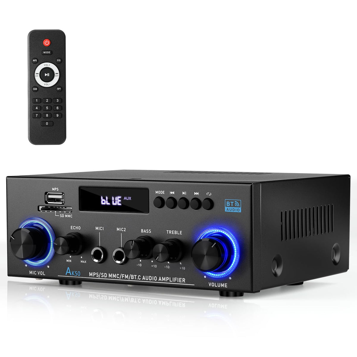 2 Channel 400W Bluetooth Stereo Audio Amplifier L9948