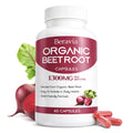 Organic Beet Root Capsules, 1300mg - 60 Capsules D501325