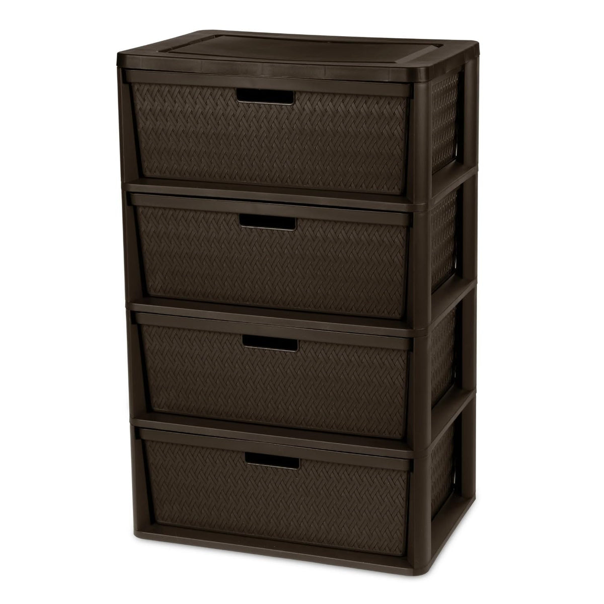 Brown Plastic Storage Organizer Tower V341