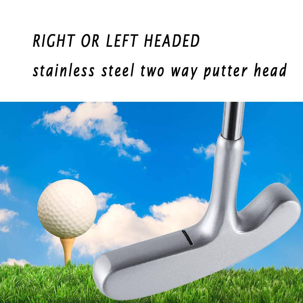 Golf Putter 35" Two-Way Head Rubber Grip F345329