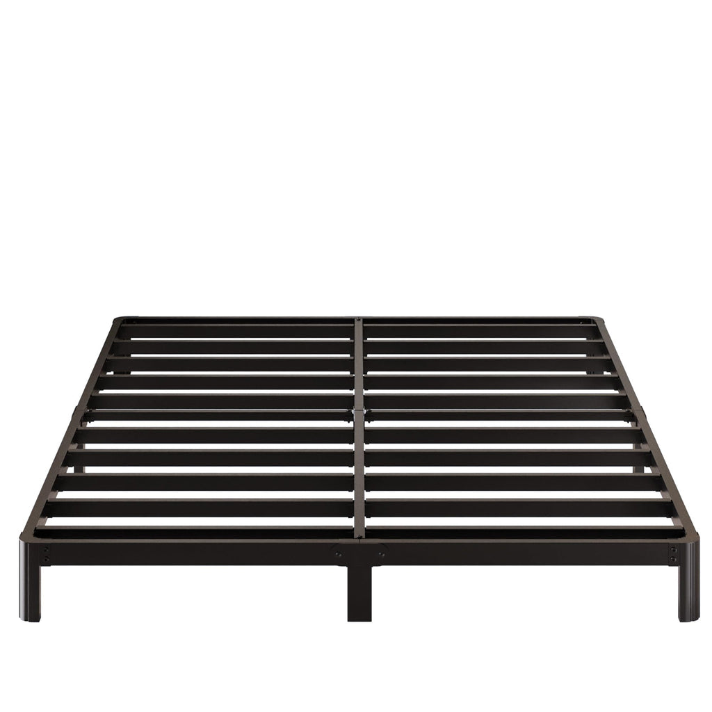 Black 7 Inch Queen Metal Platform Bed Frame N9328