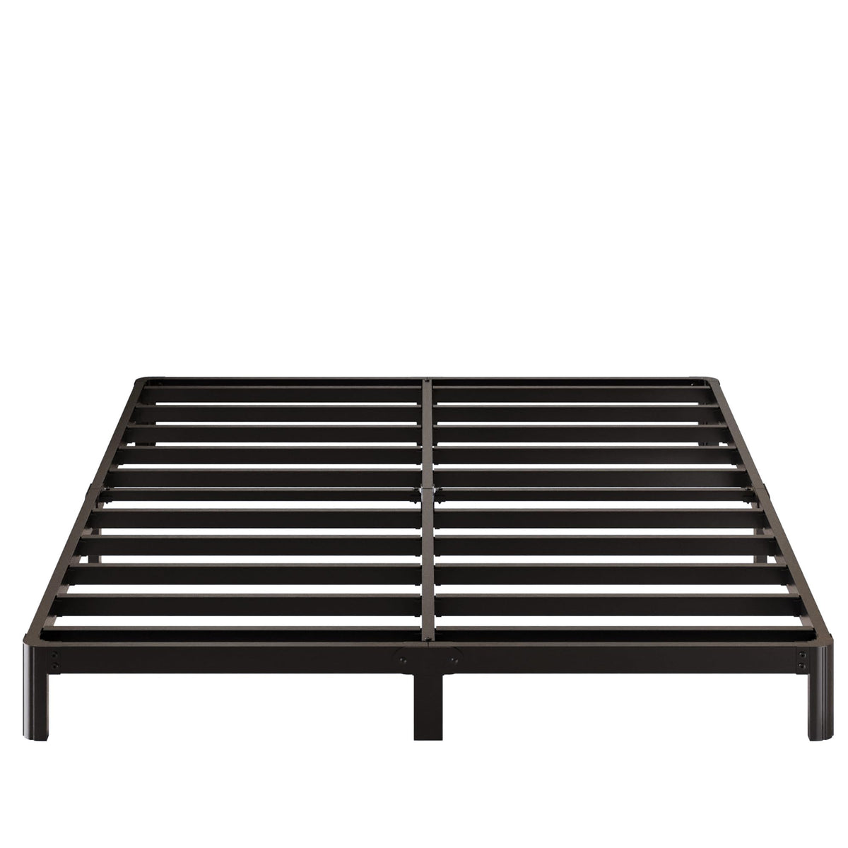 Black 7 Inch Queen Metal Platform Bed Frame N9328