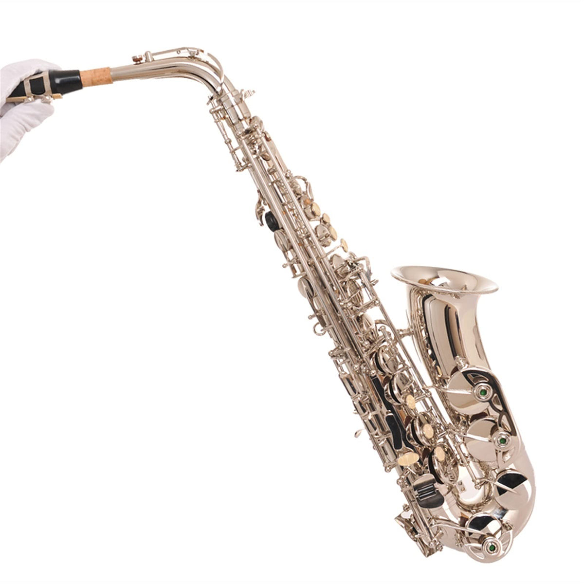 Alto Saxophone EB Flat Nickel Silver Brass Set I463637