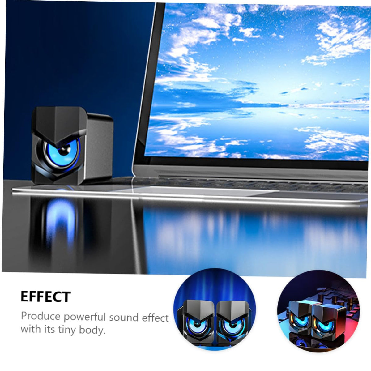 2 Pack USB Powered Mini Computer Speakers X88049