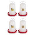 3 Gallon Plastic Gravity Fed Waterer 4-Pack K20408