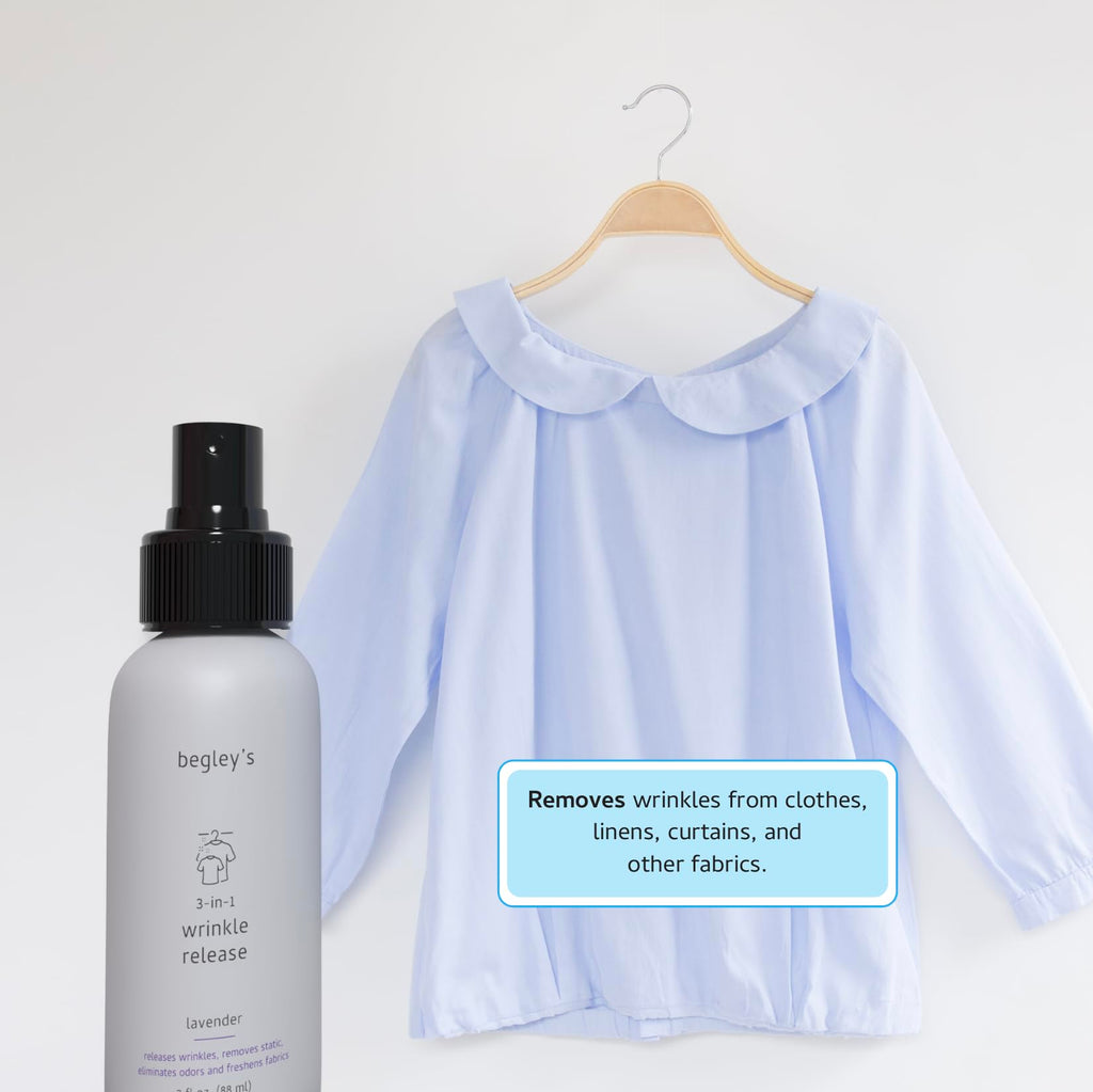3-in-1 Wrinkle Remover, Static Cling Remover, Odor Eliminator and Fabric Refresher Spray, Fragrance-Free, 3 oz S29161