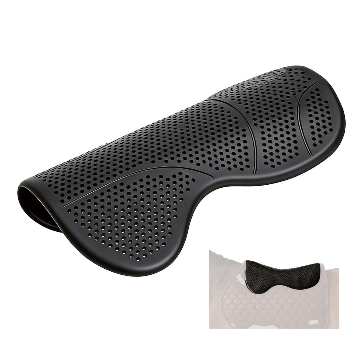 Silicone Gel Non Slip Shock Absorbing Horse Saddle Pad S3620