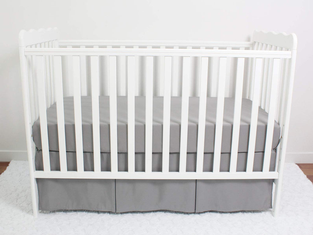 3-Pack Fitted Crib Sheets Set, 9" Deep Microfiber, Navy Blue Charcoal Gray M6234