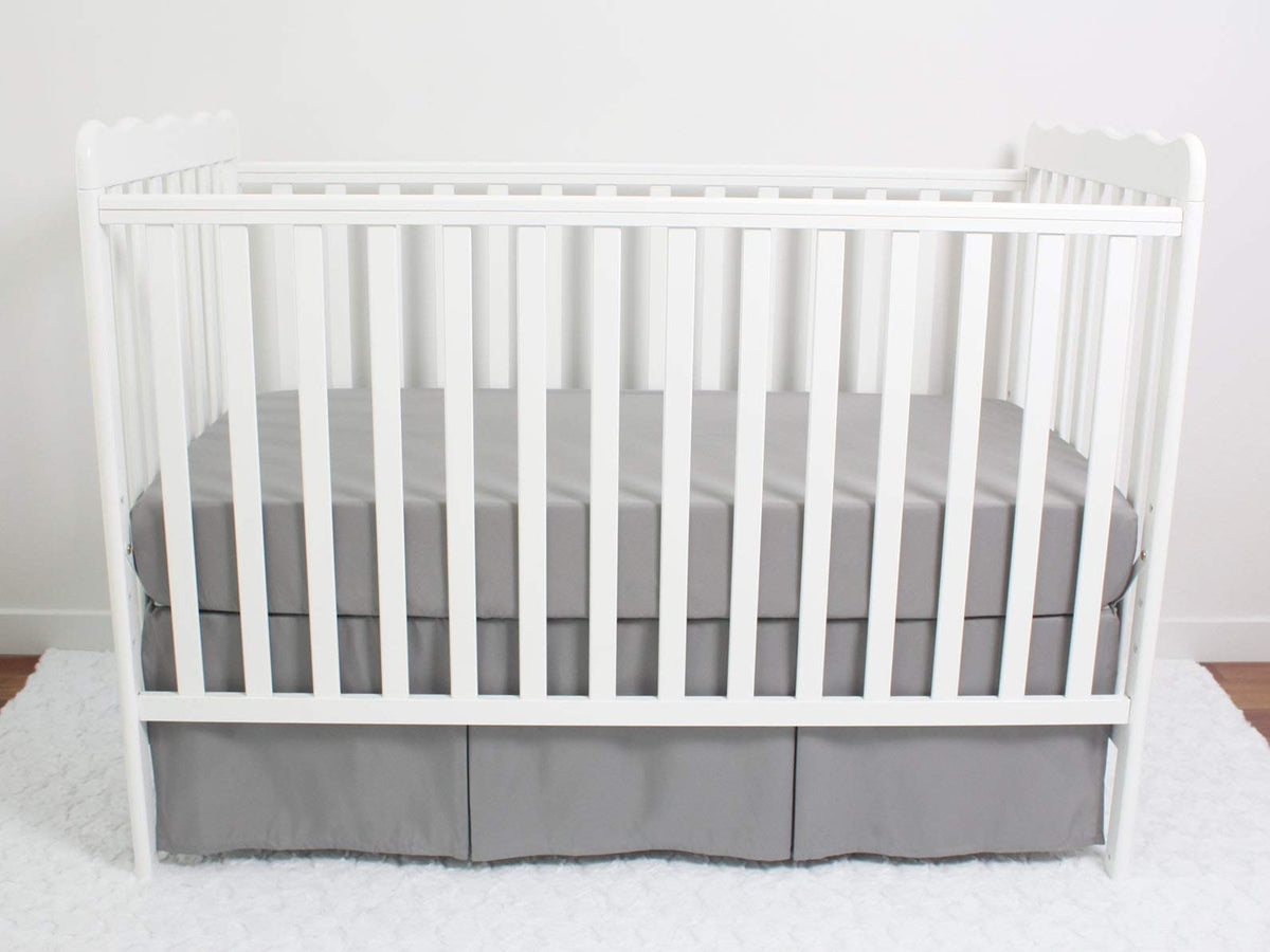 3-Pack Fitted Crib Sheets Set, 9" Deep Microfiber, Navy Blue Charcoal Gray M6234