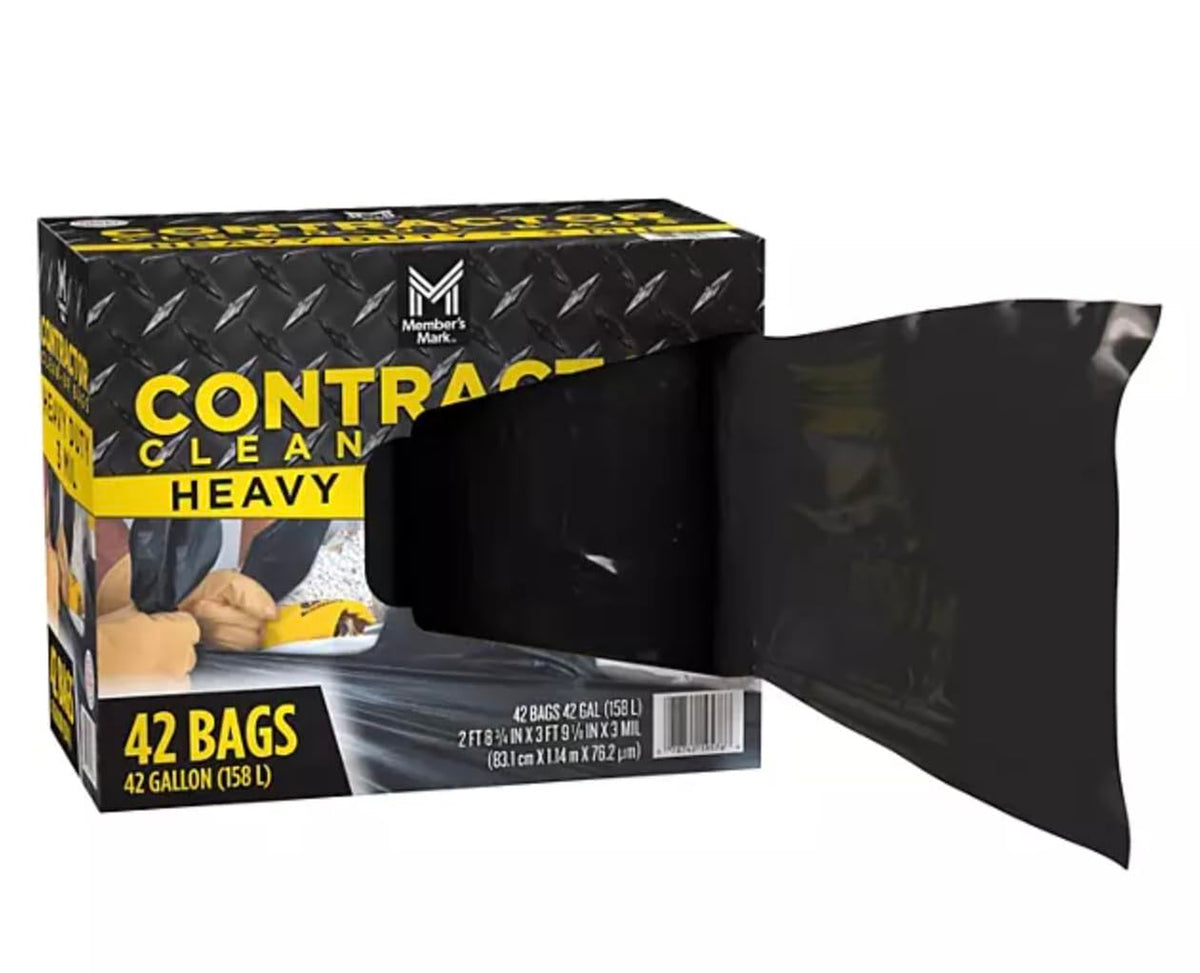 Commercial Contractor Clean-Up Trash Bags 42 gal. 42 ct. Z183127