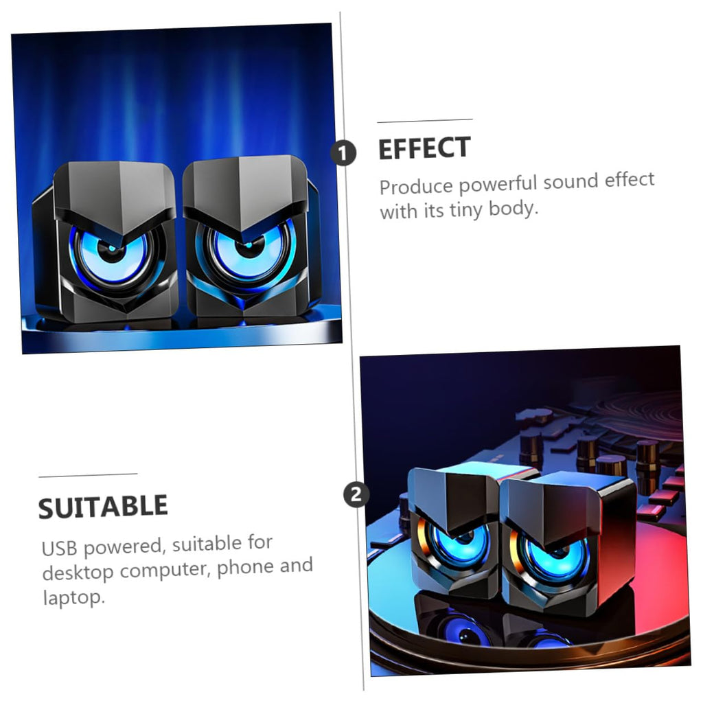 2 Pack USB Powered Mini Computer Speakers X88049