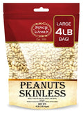 Blanched Raw Unsalted Skinless Peanuts 4 Pound F60688