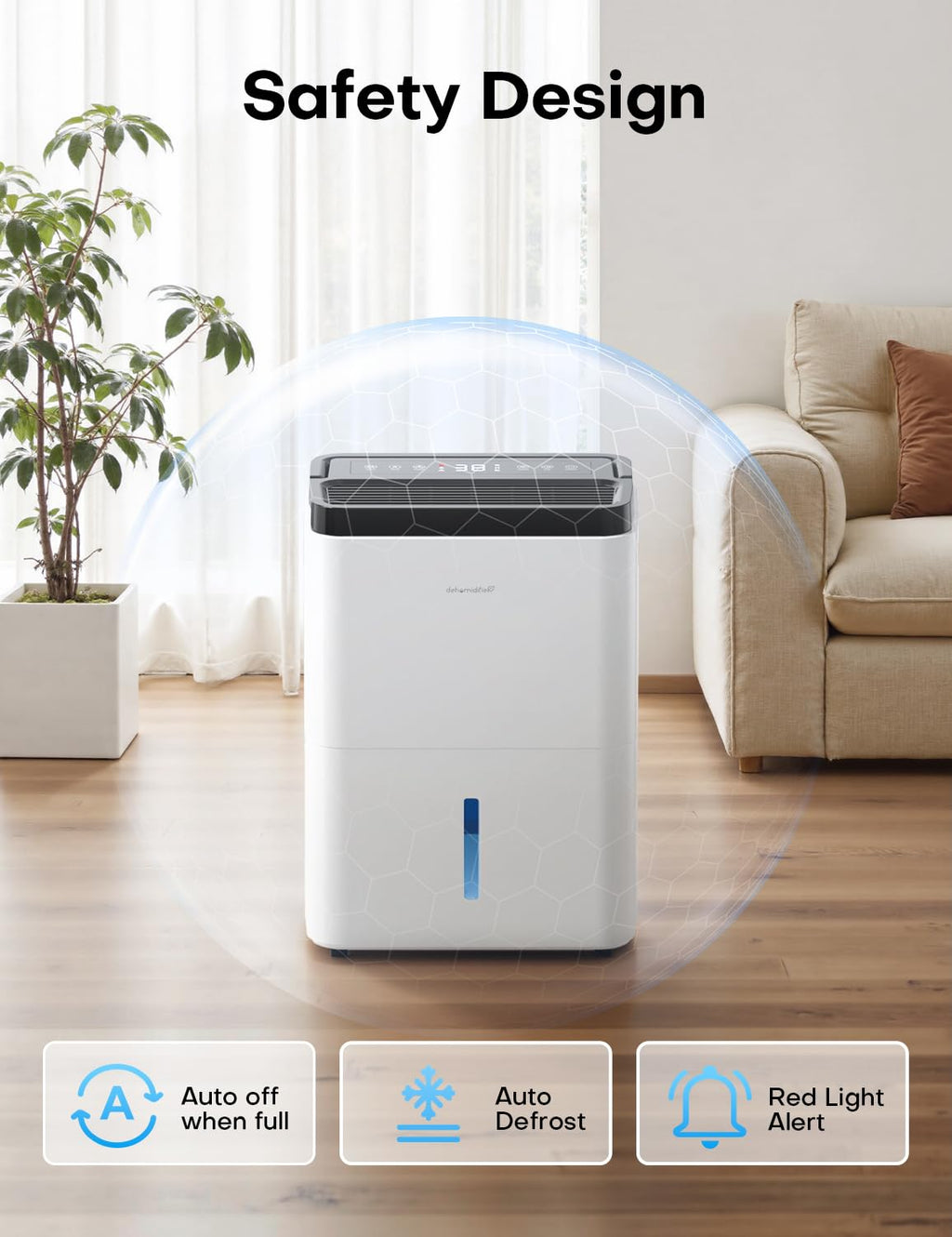 35 Pints Dehumidifier with Drain Hose D10145