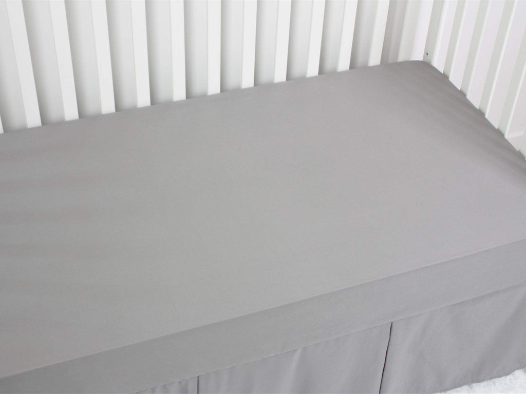 3-Pack Fitted Crib Sheets Set, 9" Deep Microfiber, Navy Blue Charcoal Gray M6234
