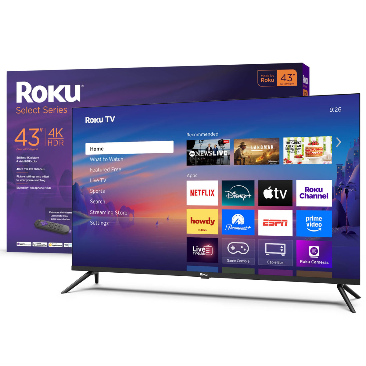 43-Inch 4K HDR LED Smart TV H948