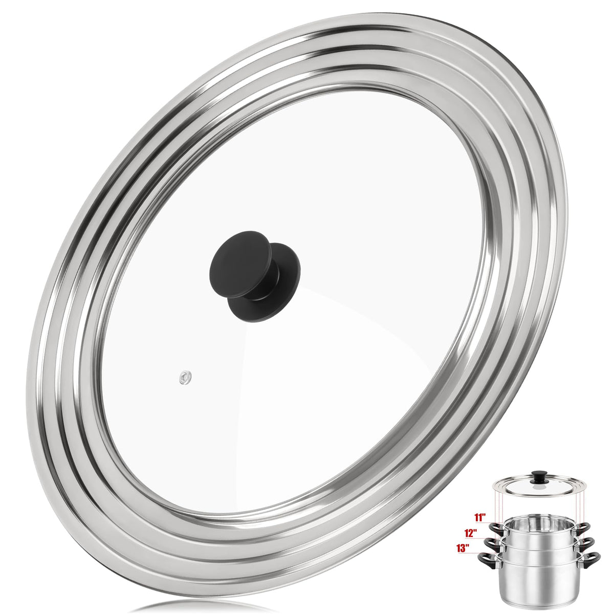 Universal Pan Lid for 11, 12 & 13 Inch Cookware L3752