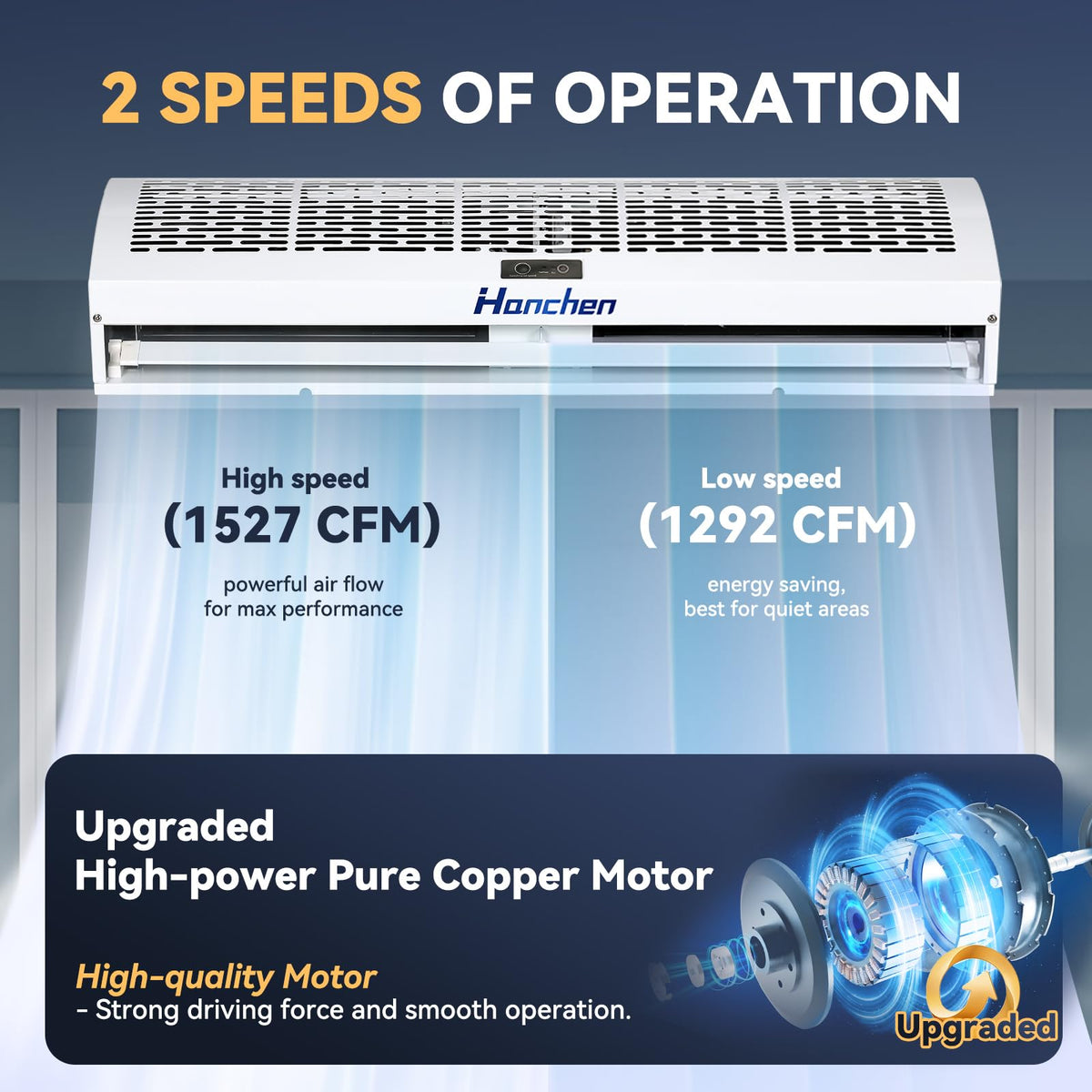 36 Inch 2 Speeds Air Curtain J353