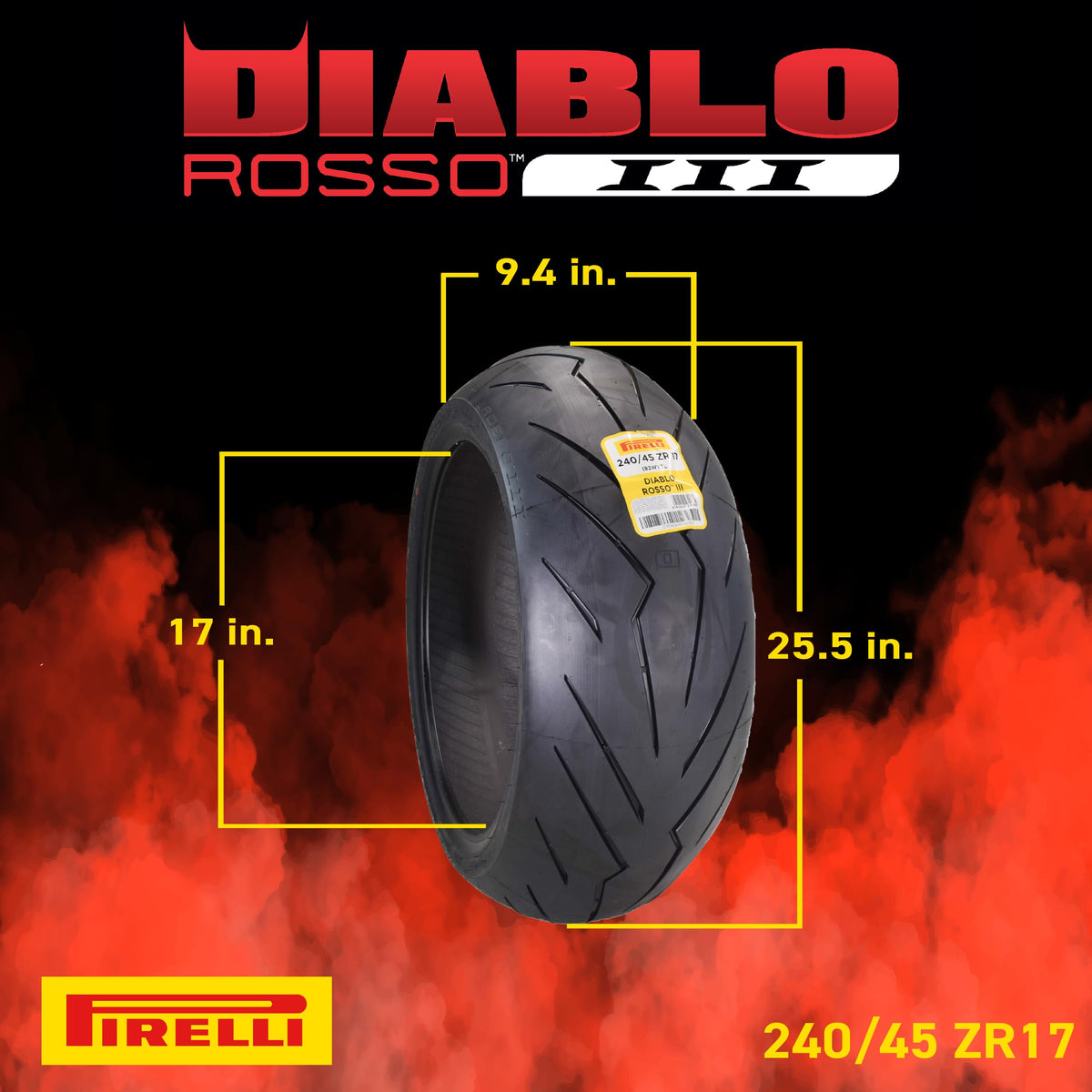 240/45-17 82W Rear Motorcycle Tire G877