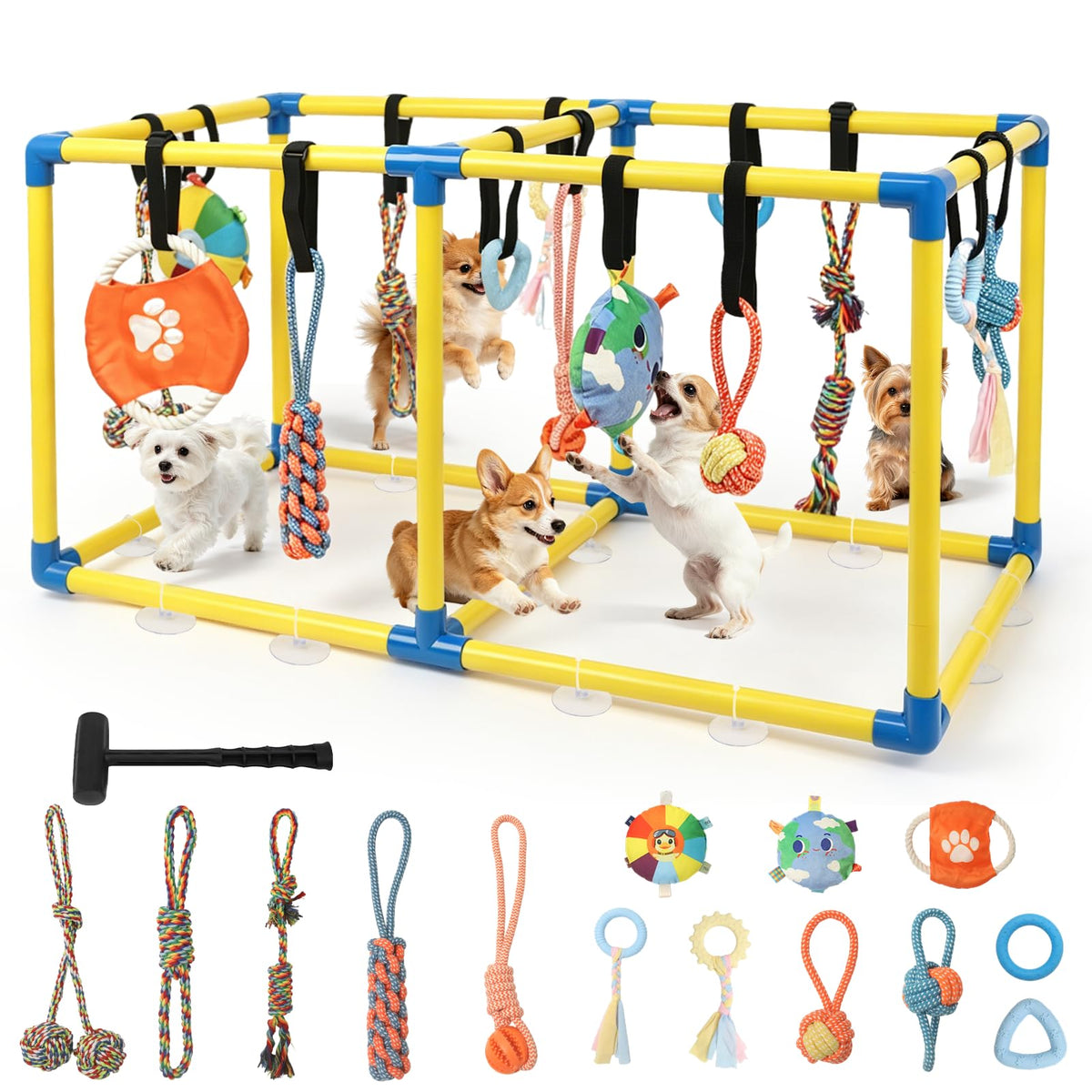 Puppy Play Gym with 14 Hanging Toys C781150