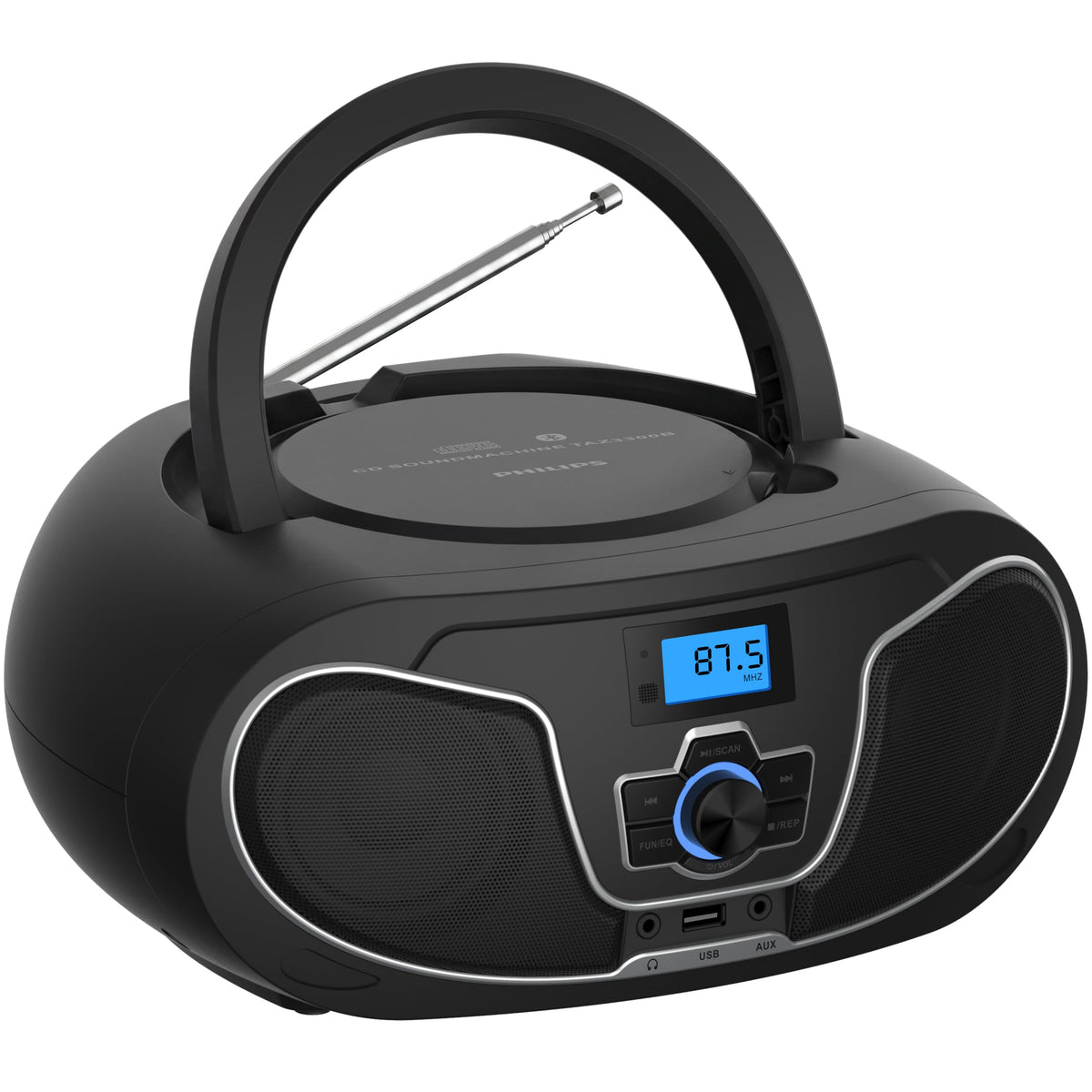 Portable Bluetooth CD Player Boombox with FM Radio T104169
