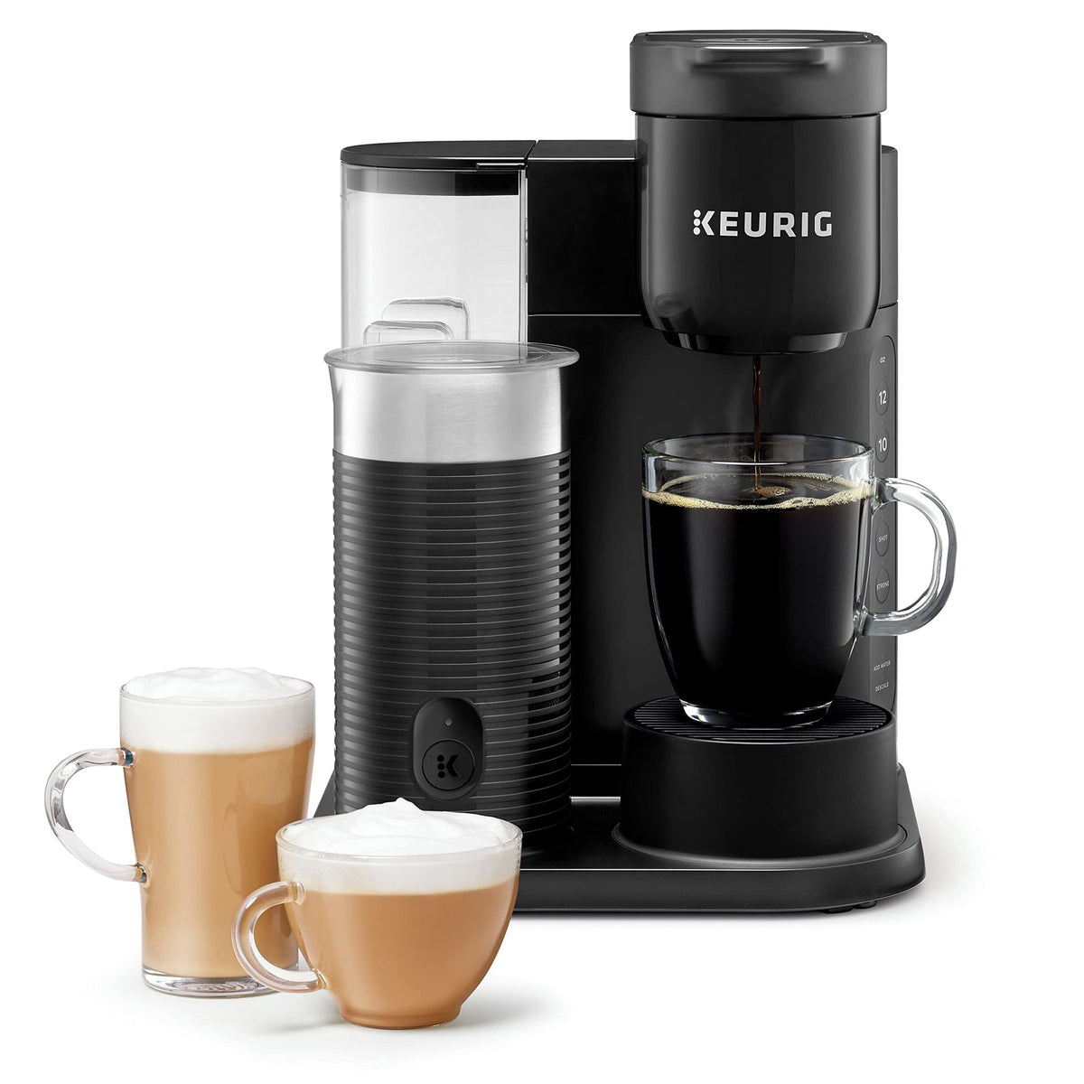 Single Serve Coffee, Latte and Cappuccino Maker, Black Q3410