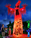 14 Ft Inflatable Ghost Outdoor Decoration with Flame Light Z96629