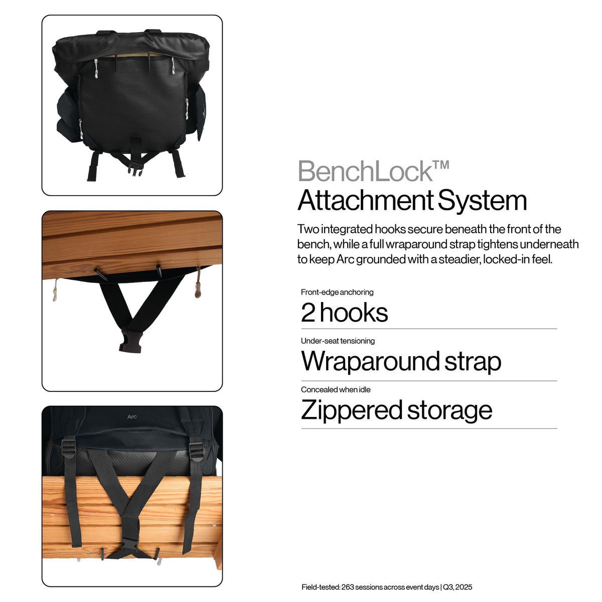 Wide Padded Bleacher Chair with Back Support Z210