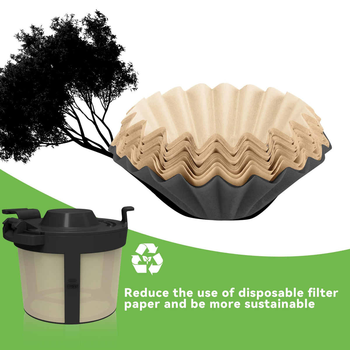 Basket Filters for Ninja Coffee Filter, 1 Pack U951287