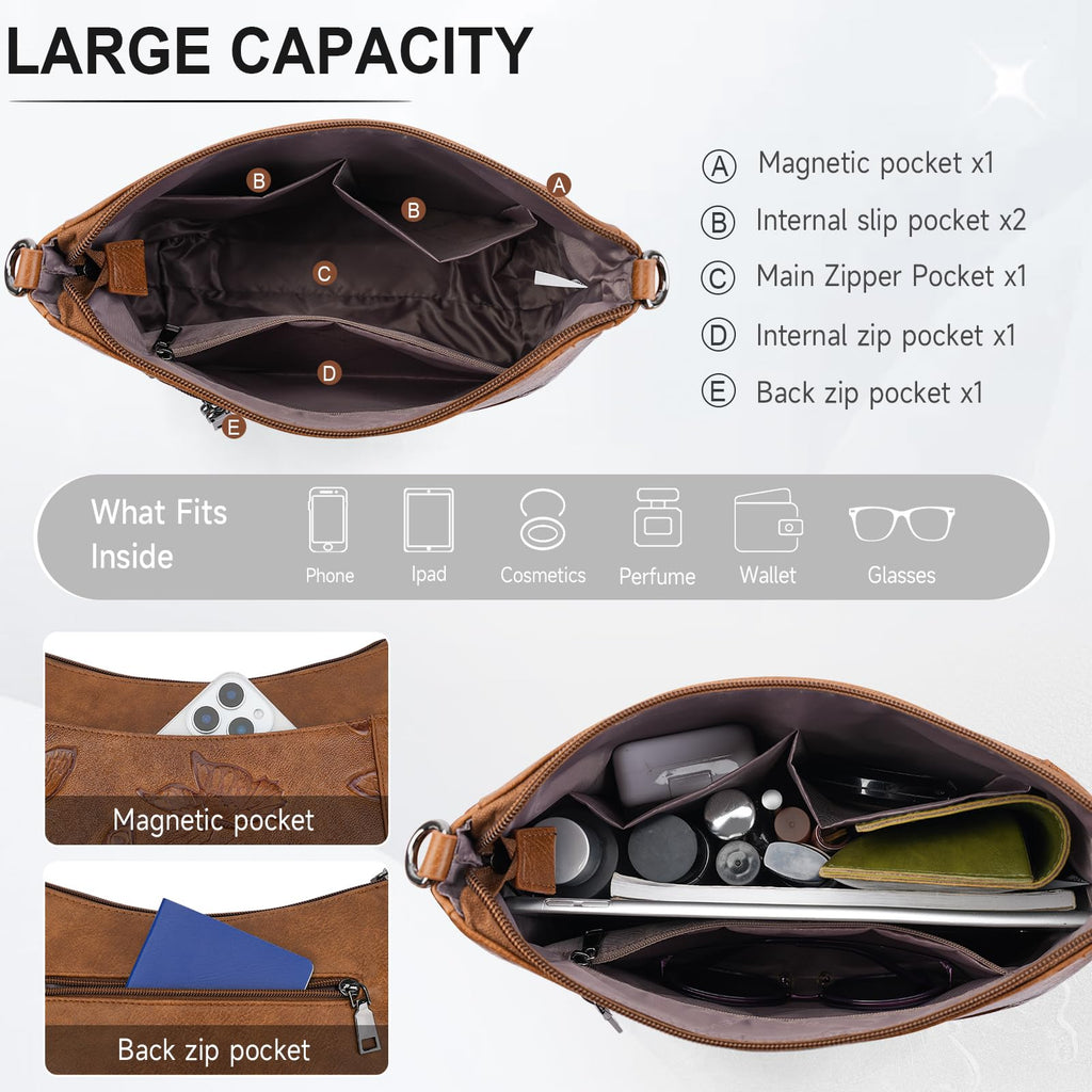 Vegan Leather Crossbody Bag Z101