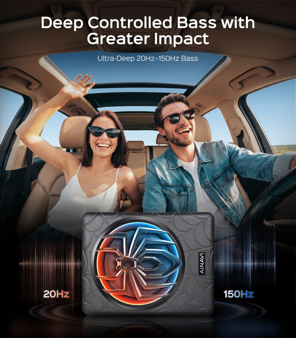 1200W 10" Powered Underseat Subwoofer with Amp C430