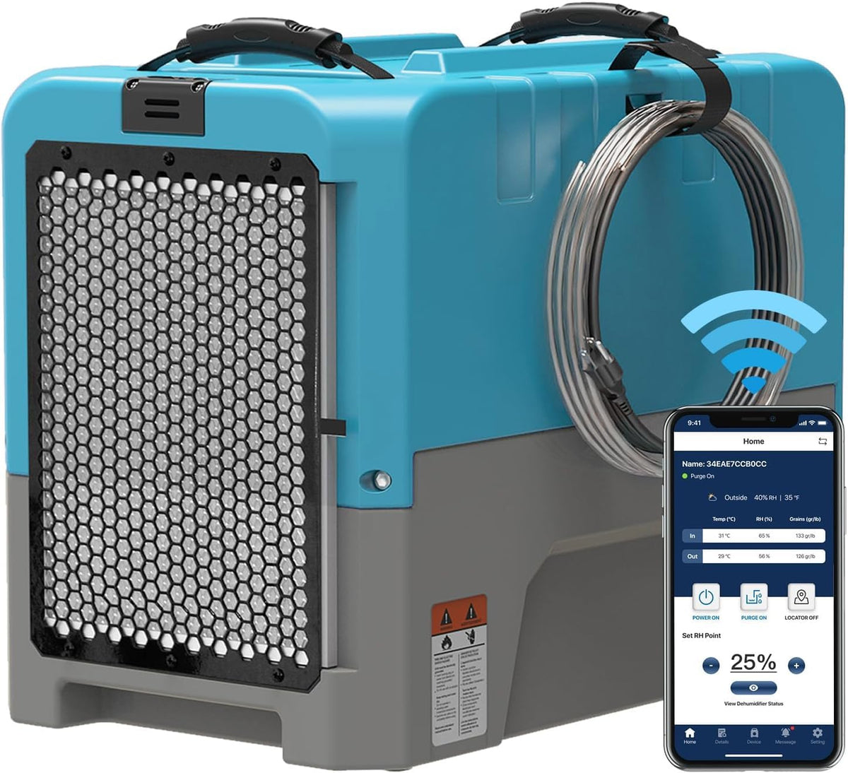 180 PPD Commercial & Industrial Dehumidifier with Pump T978