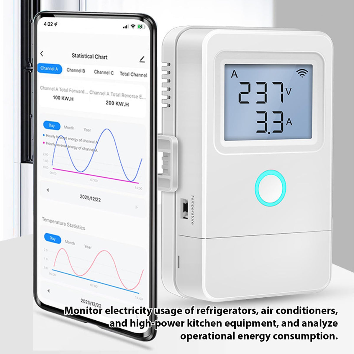 Smart Energy Monitor with 16A Circuit Breaker S78045
