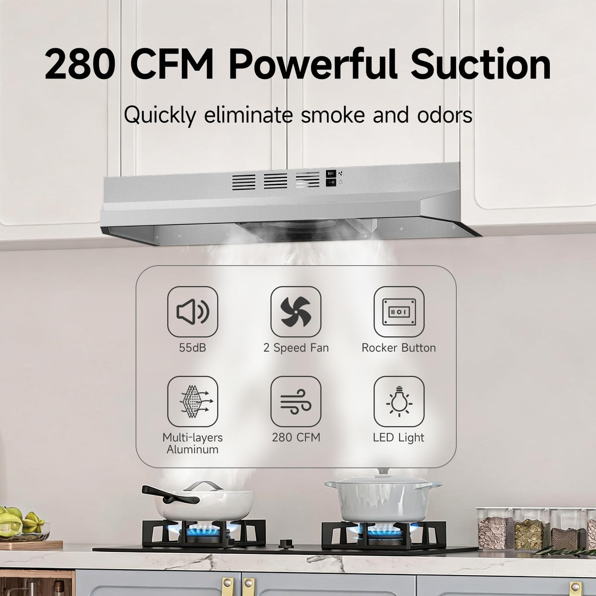 Stainless Steel Under Cabinet Range Hood A58230