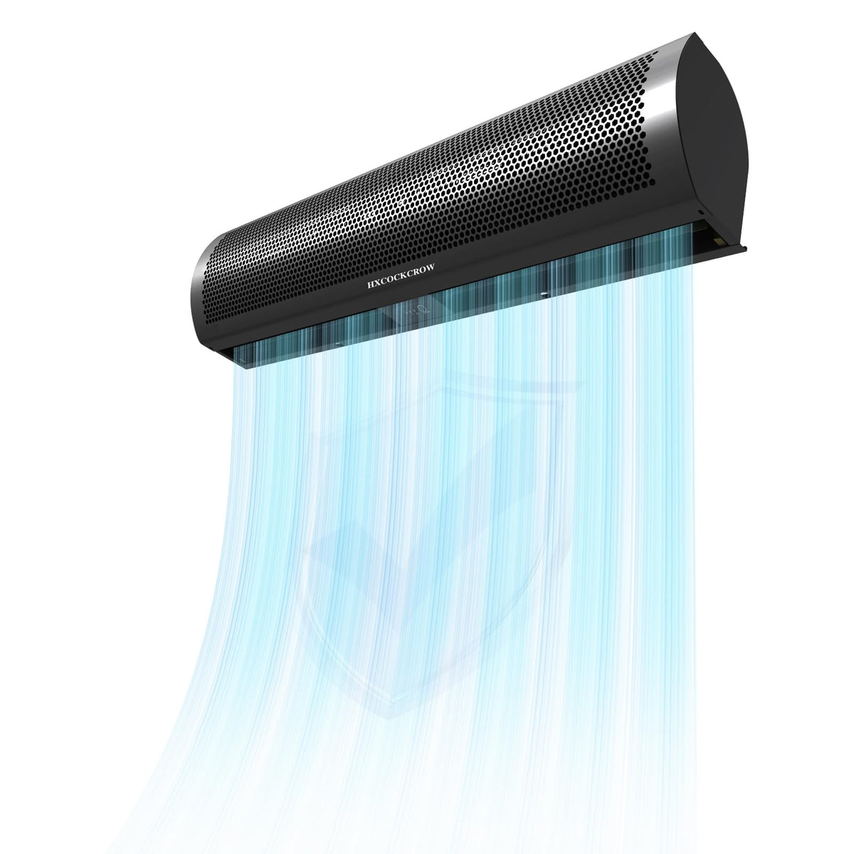 36 Inch Matte Black Wall Mounted Air Curtain W615