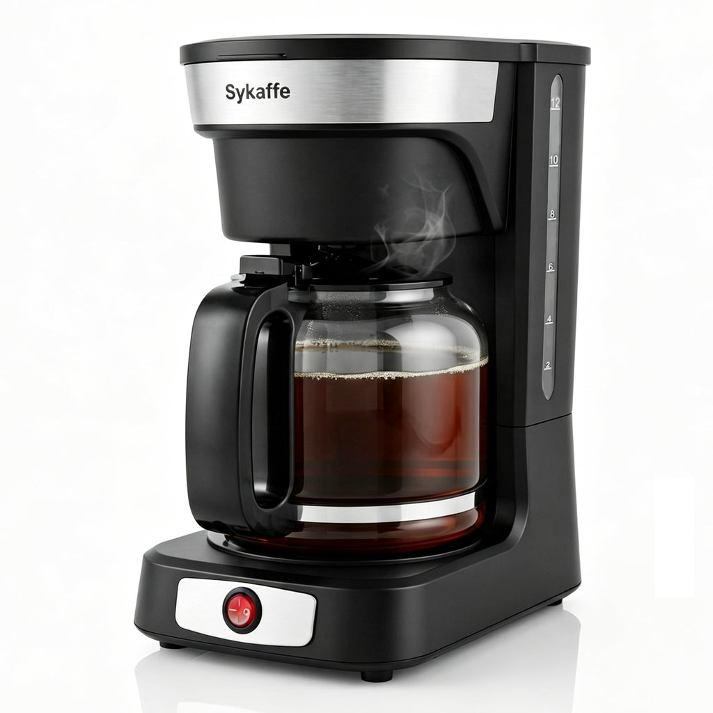 12 Cup Drip Coffee Maker with Reusable Filter O7344