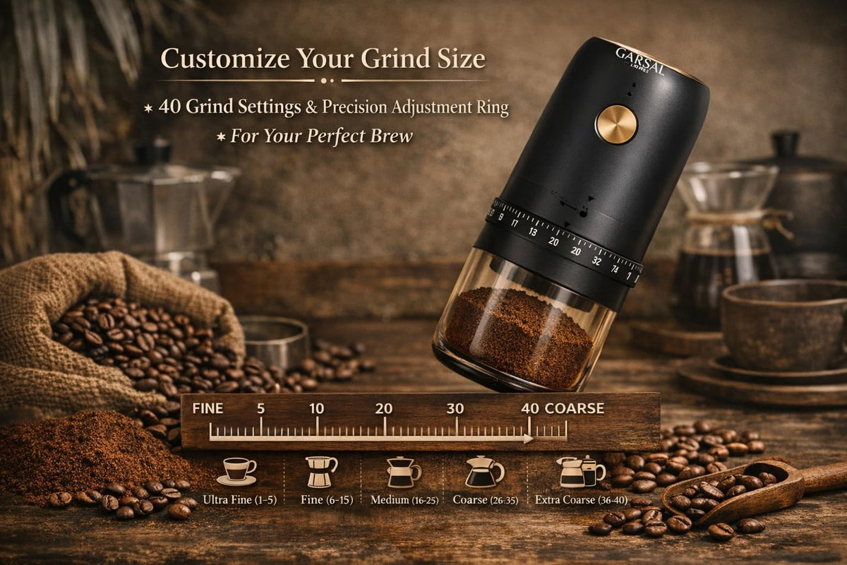 Electric Burr Coffee Grinder with 40 Grind Settings N9241